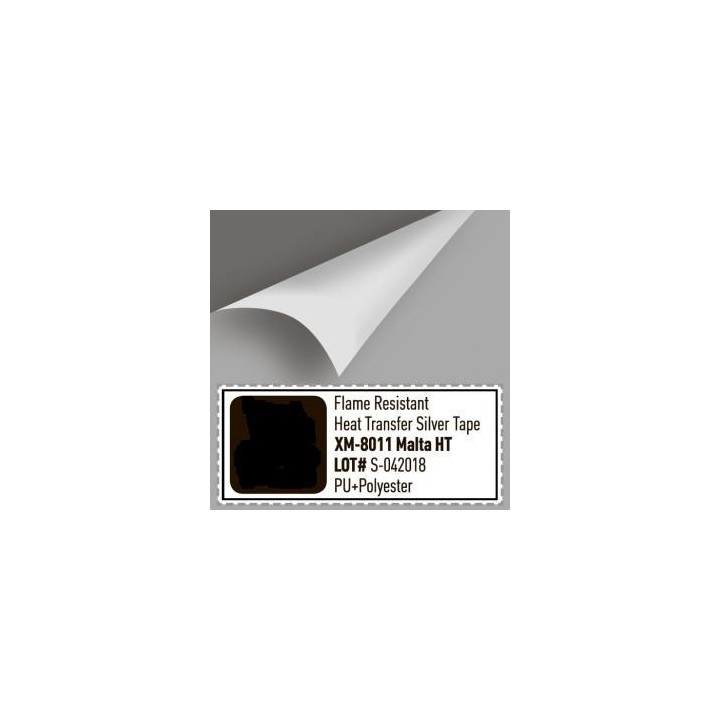 BANDA REFLECTORA XM-8011 COLOR PLATA TERMO APLICABLE