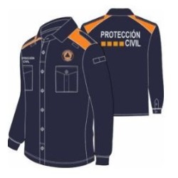 POLO MANGA LARGA DAMERO PROTECCIÓN CIVIL – PC21.