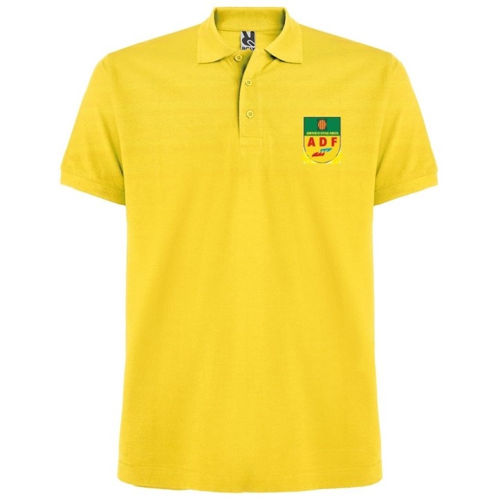 Polo ADF calidad EPI manga corta algodón%, color amarillo 