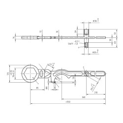 CLAU HIDRÀULICA PER HIPERFLURHYDRANT DIN 3223-B, 610 MM