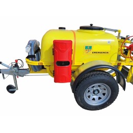 REMOLC CUBA 600L - 8 BARS AMB FRE D´INERCIA COLOR GROC