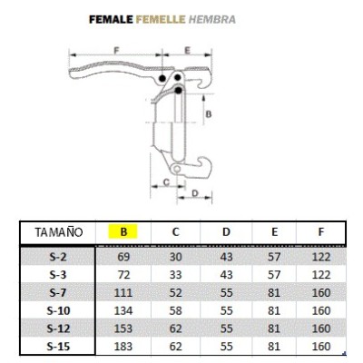 ENLLAÇ RÈTOLA FEMELLA MÀNEGA 2”