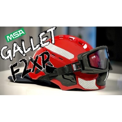 CASCO GALLET F2XR AMARILLO FLUOR BASICO CON GAFAS RESPONDER