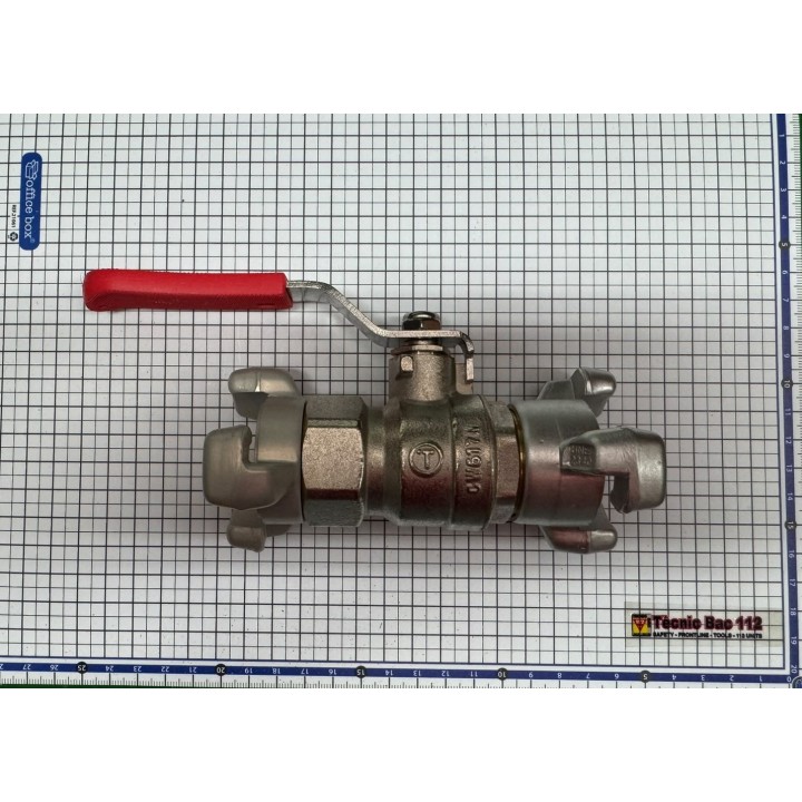 LLAVE DE CIERRE INTERMEDIA O FINAL LÍNEA EXTINCIÓN. CON 2 RACOR BCN25 FORTEX 1”